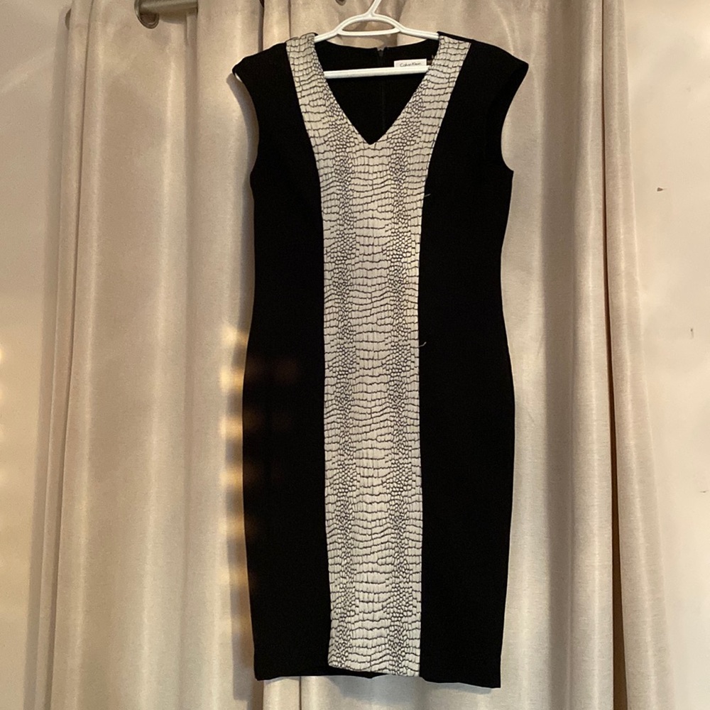 Calvin Klein Snake Print Detail Dress